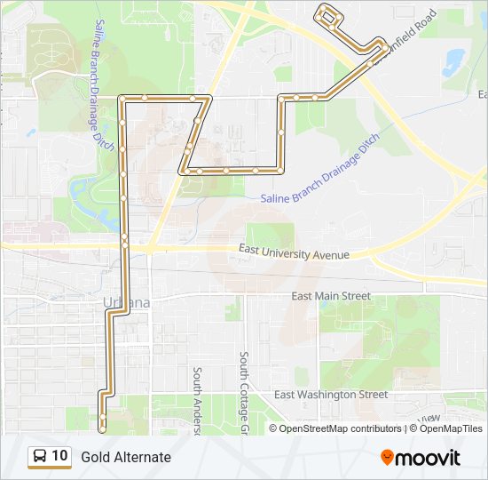 10 Bus Line Map