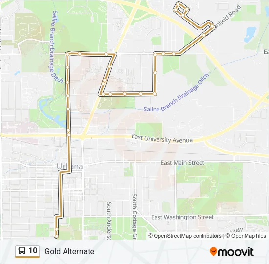 10 Bus Line Map