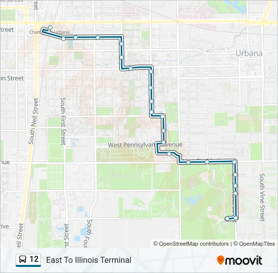 12 Bus Line Map