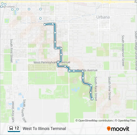 12 Bus Line Map