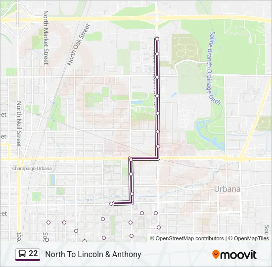 22 Bus Line Map