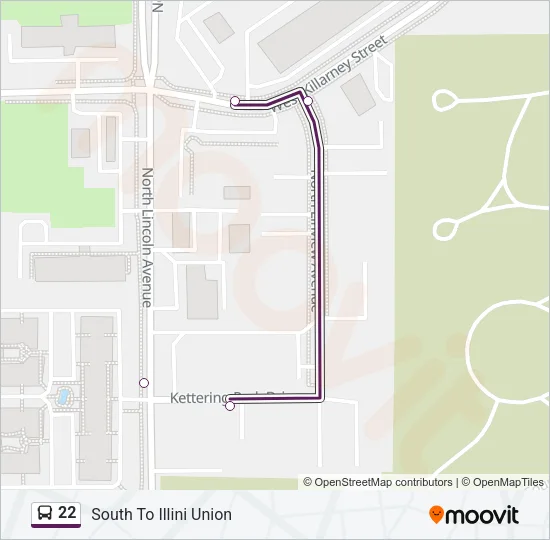 22 Bus Line Map