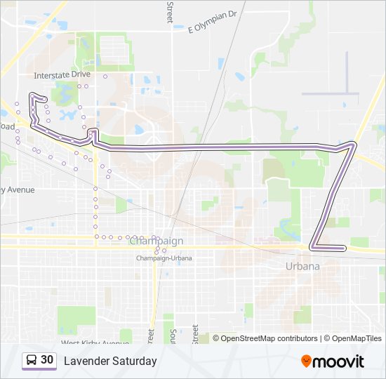 30 Route: Schedules, Stops & Maps - Champaign Walmart (Updated)