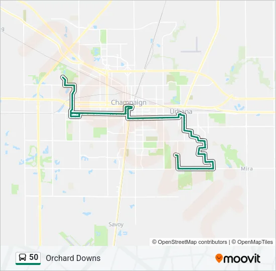 50 Bus Line Map