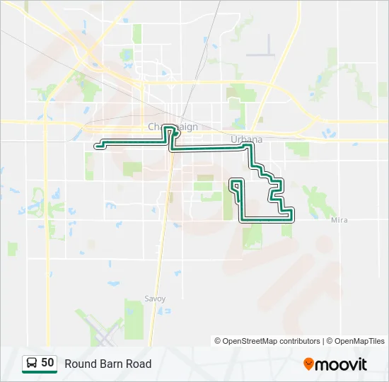 50 Bus Line Map