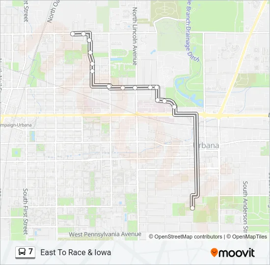 7 Bus Line Map