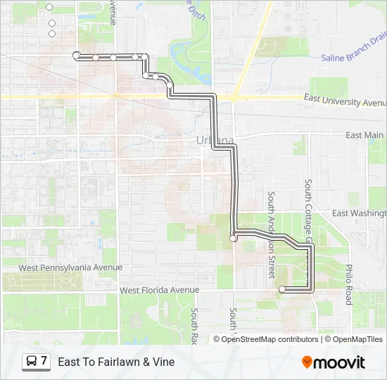 7 Bus Line Map