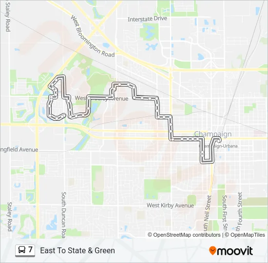 7 Bus Line Map