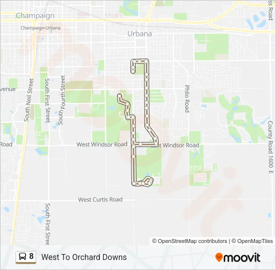 8 Bus Line Map