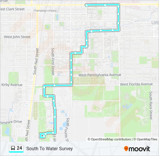 24 Bus Line Map