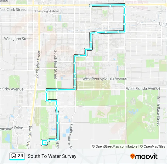 24 Bus Line Map