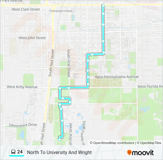 24 Bus Line Map