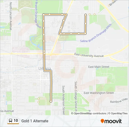 10 Bus Line Map