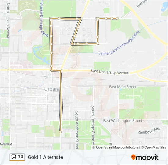 10 Bus Line Map