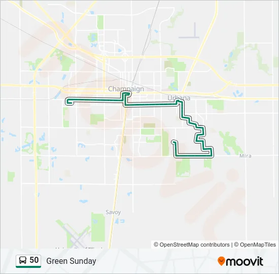 50 Bus Line Map