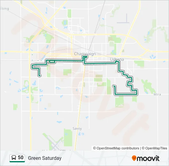 50 Bus Line Map