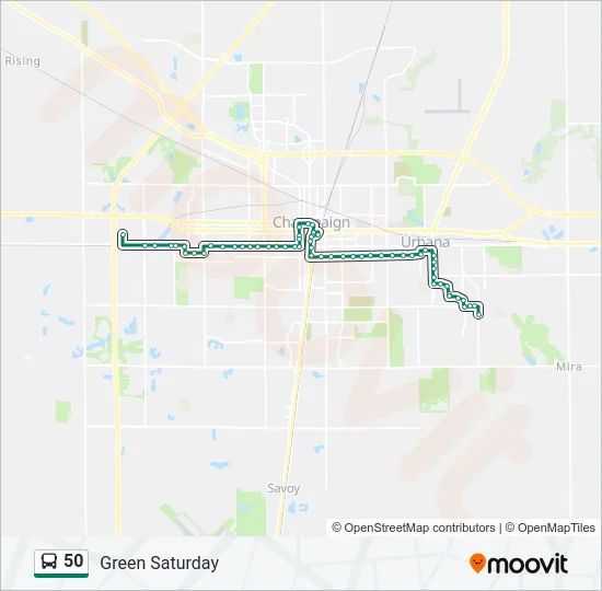 50 Bus Line Map