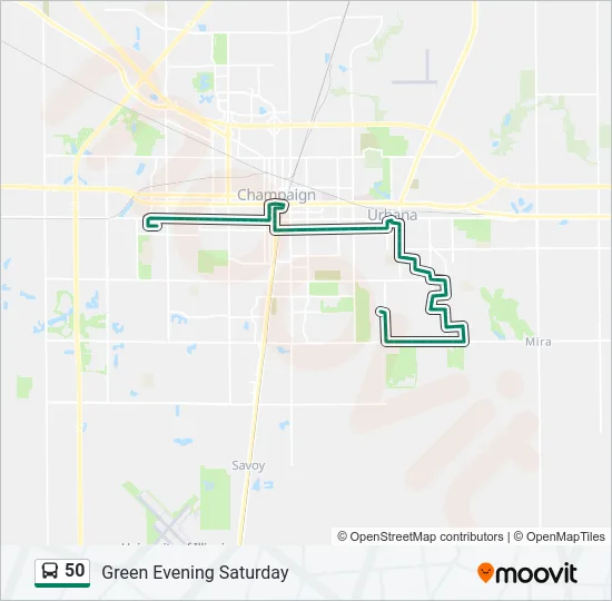50 Bus Line Map