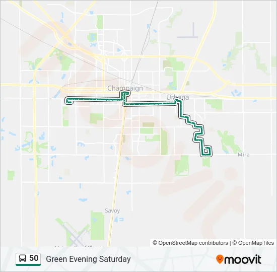 50 Bus Line Map