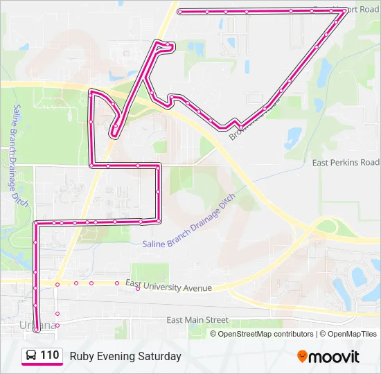 110 Bus Line Map