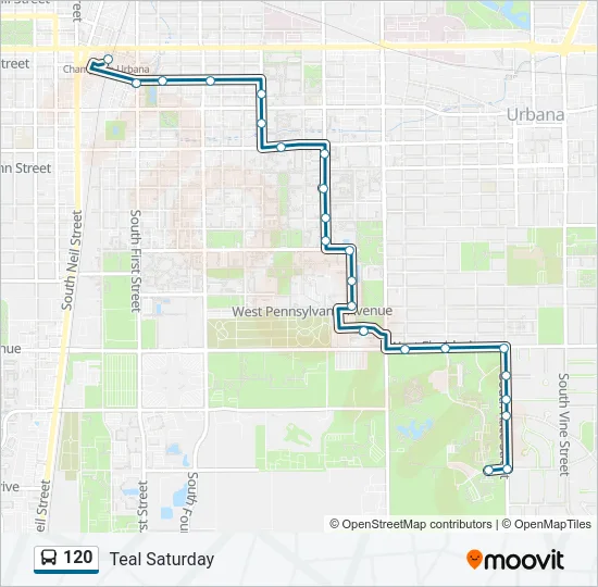 120 Bus Line Map