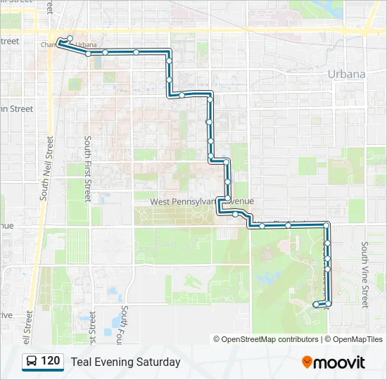 120 Bus Line Map