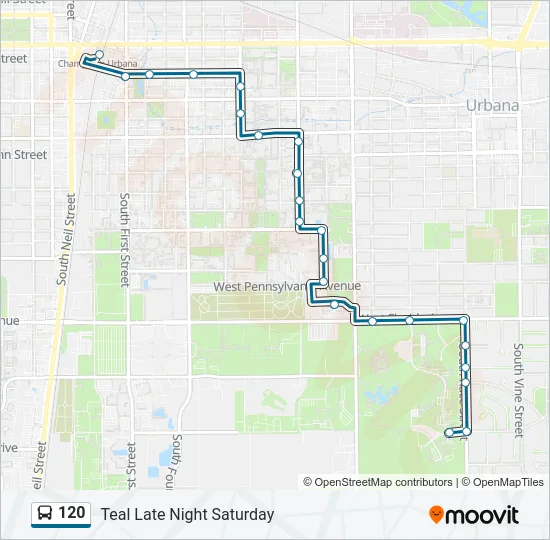120 Bus Line Map