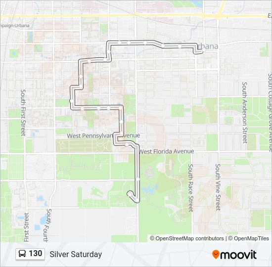 130 Bus Line Map