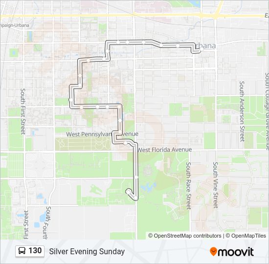 130 Bus Line Map