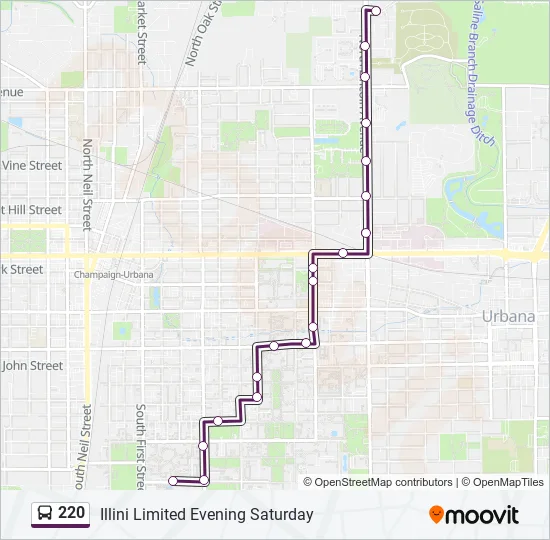 220 Bus Line Map