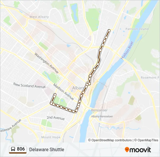 806 Bus Line Map