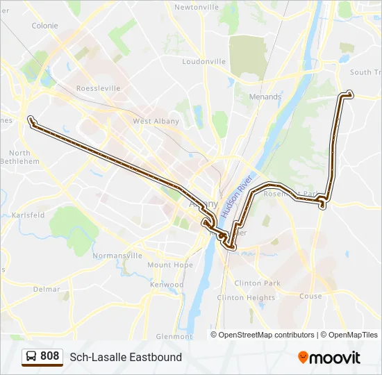808 Bus Line Map