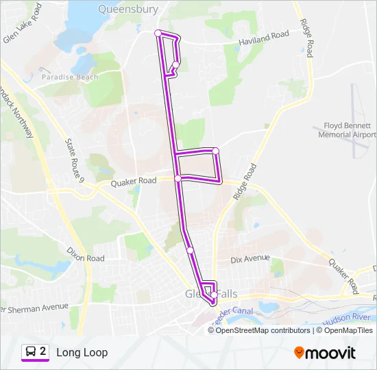 2 Bus Line Map