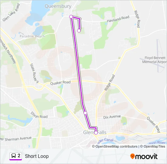 2 Bus Line Map