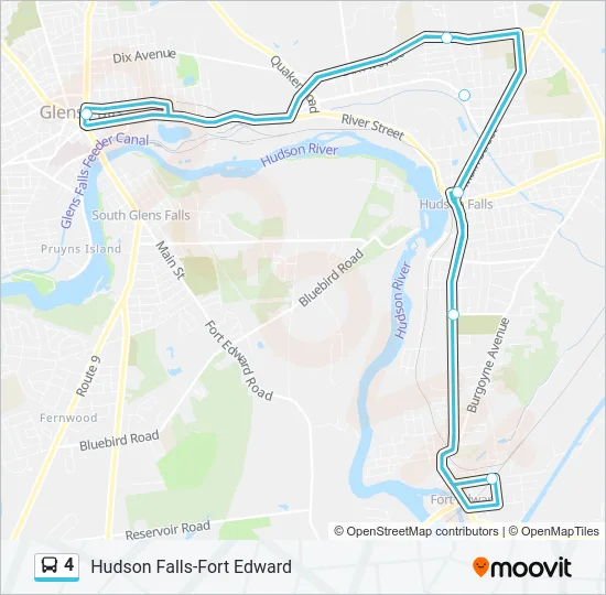 4 Bus Line Map