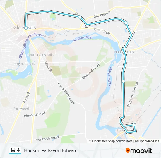 4 Bus Line Map