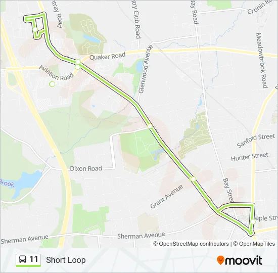 11 Bus Line Map