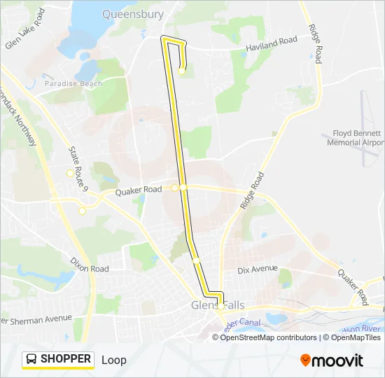 SHOPPER Bus Line Map