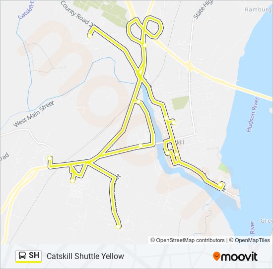 SH bus Line Map