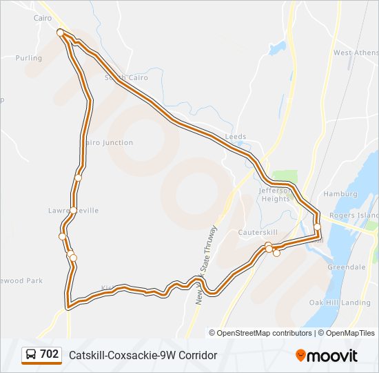 702 bus Line Map