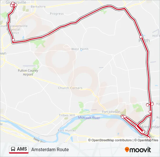 AMS Bus Line Map