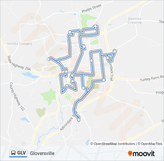 GLV bus Line Map