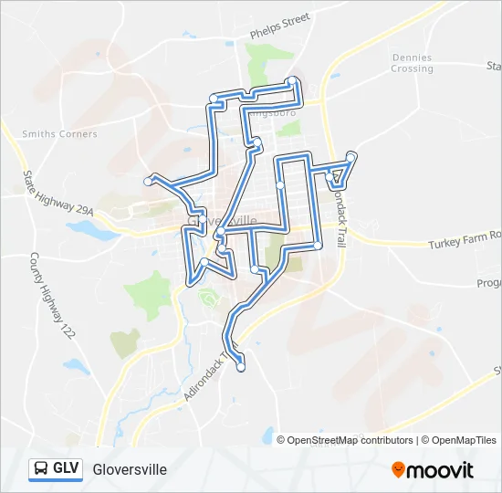 GLV Bus Line Map