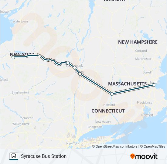 GREYHOUND US0270 Bus Line Map
