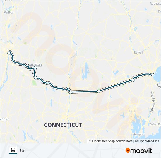 GREYHOUND US0270S bus Line Map