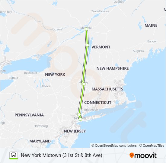 FLIXBUS 2679 Bus Line Map