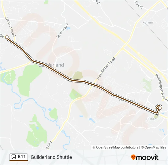 811 Bus Line Map
