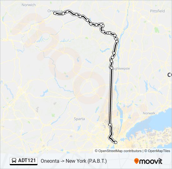 ADT121 bus Line Map