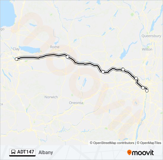 ADT147 bus Line Map