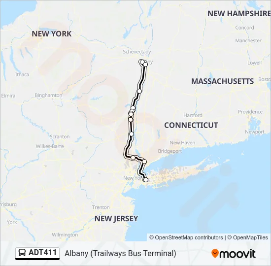 ADT411 Bus Line Map